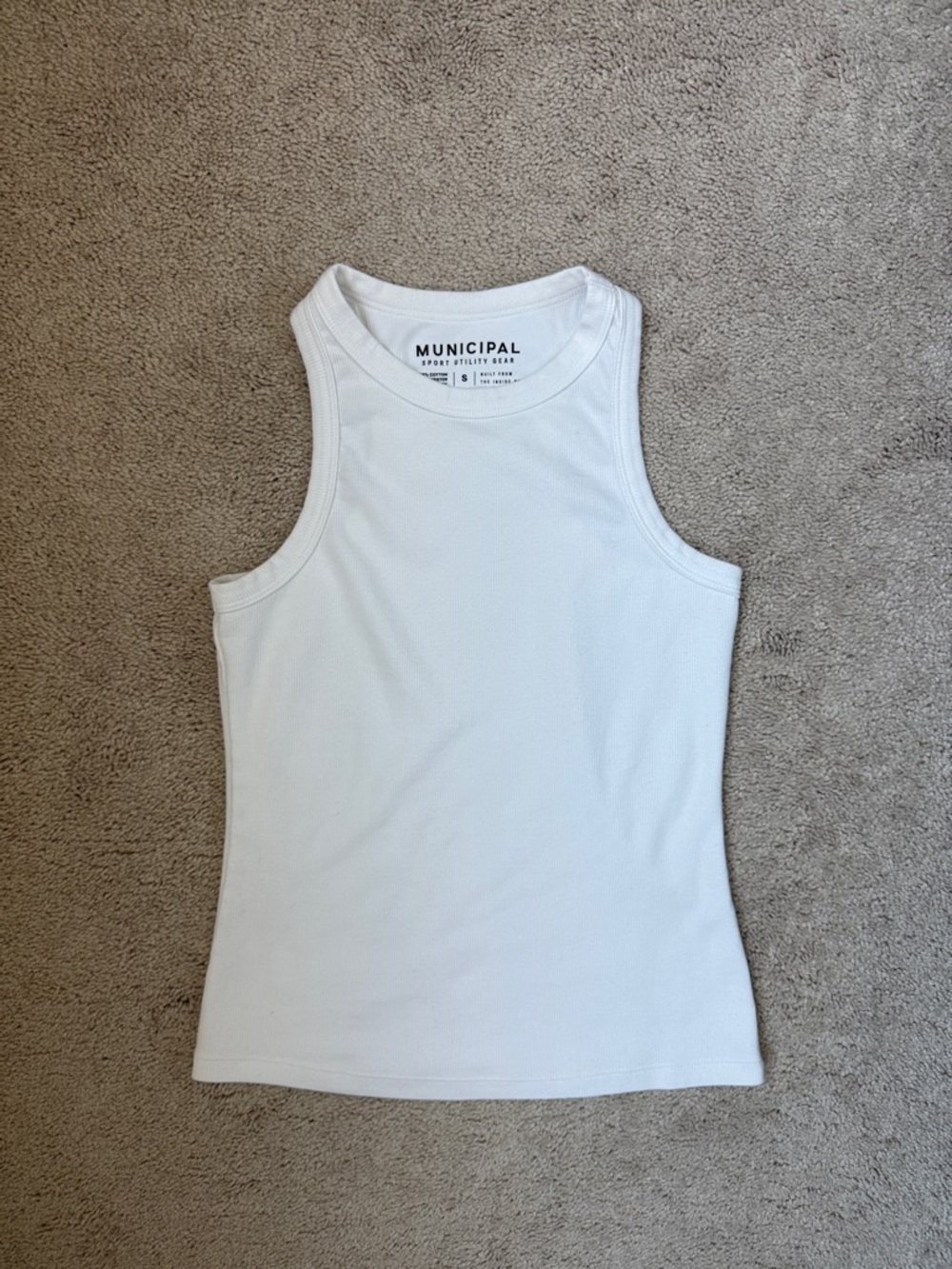 Municipal White Tank Top